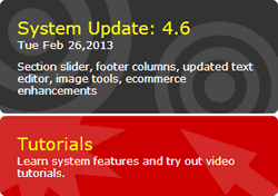 Site Builder System Update Version Number