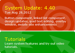 Site Builder System Update Version Number